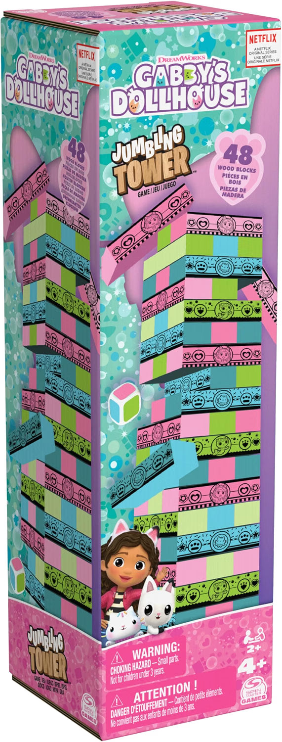 Spin Master Gabby's Dollhouse Jumbling Tower Game