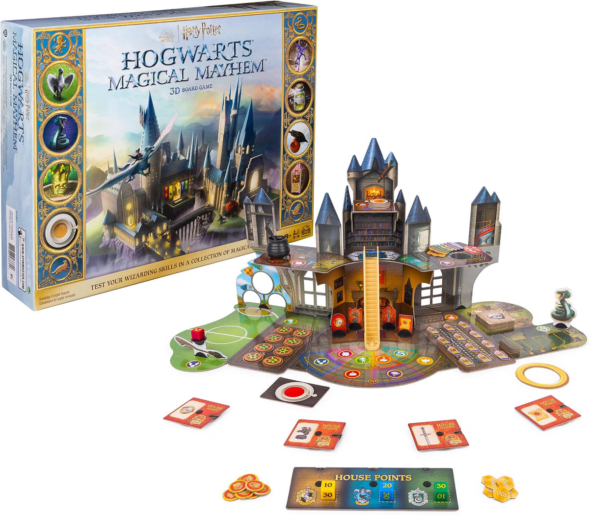 Spin Master Harry Potter Wizarding World Hogwarts Magical Mayhem 3D Board Game
