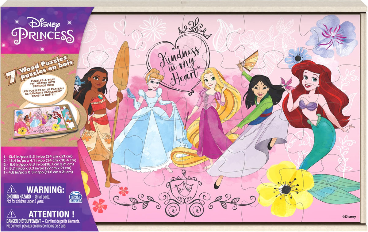 Spin Master isney Princess Jigsaw Puzzles 7-Pack