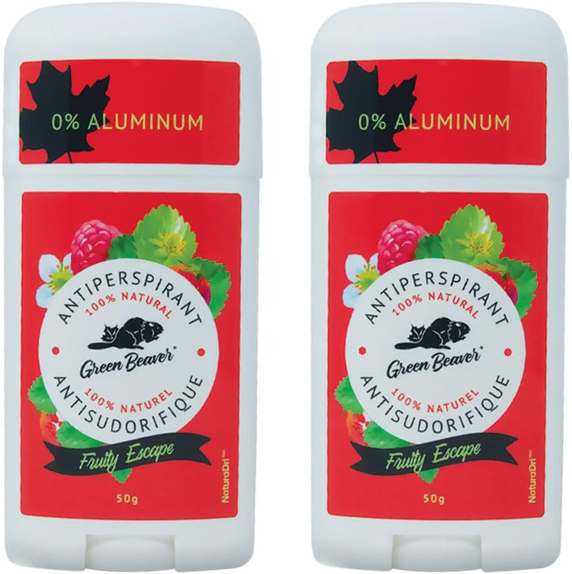 Green Beaver Dual Action Body Deodorant Fruity Escape 2x 50g