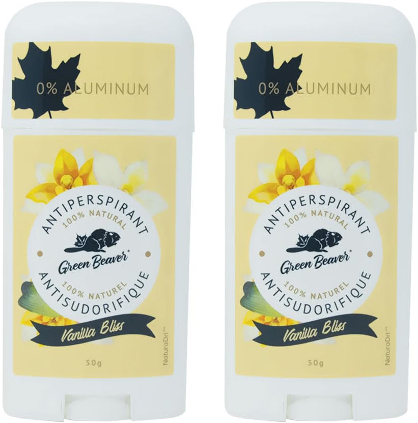 Green Beaver Dual Action Body Deodorant Vanilla Bliss 2x 50g