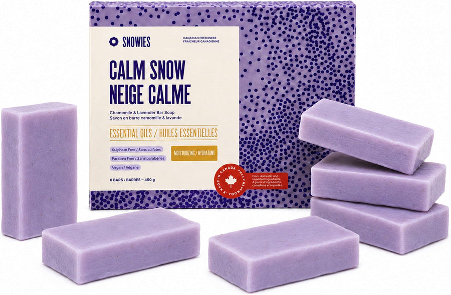 Snowies Calm Snow Bar Soap Chamomile 6 x 75g