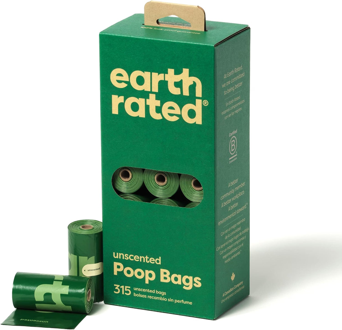 Earth Rated Dog Poop Bags Unscented 315 ct