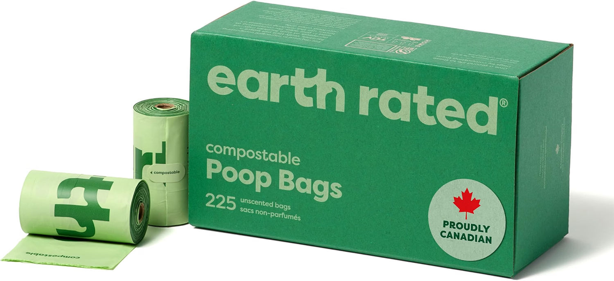 Earth Rated Compostable Dog Poop Bags Unscented 225 ct