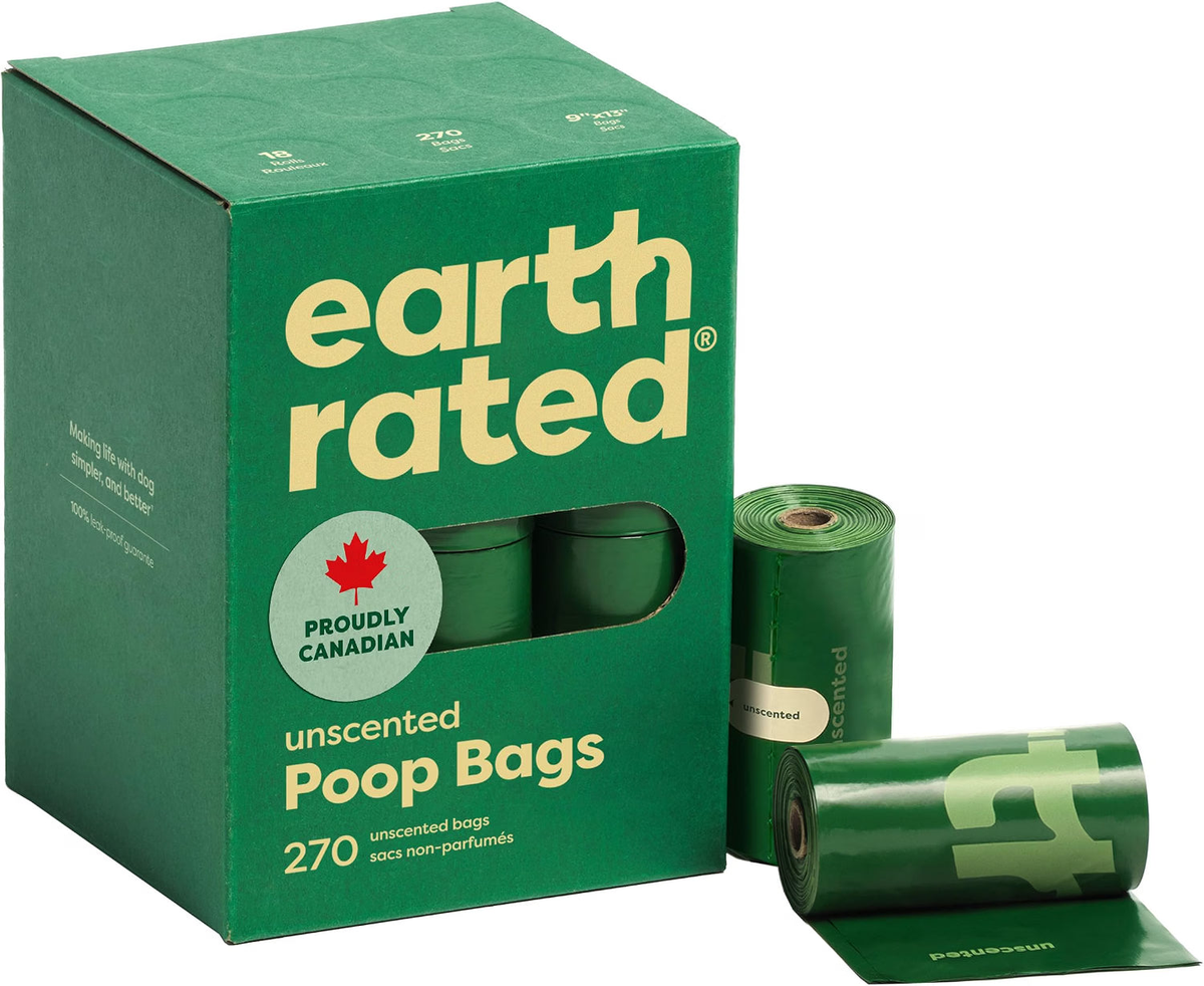 Earth Rated Dog Poop Bags Unscented 270 ct