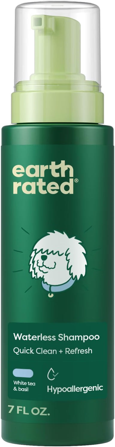 Earth Rated No-Rinse Dog Shampoo White Tea and Basil Scent 207 ml