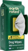 Earth Rated Pet Wipes for Dogs and Cats Lavender Scent 100 ct
