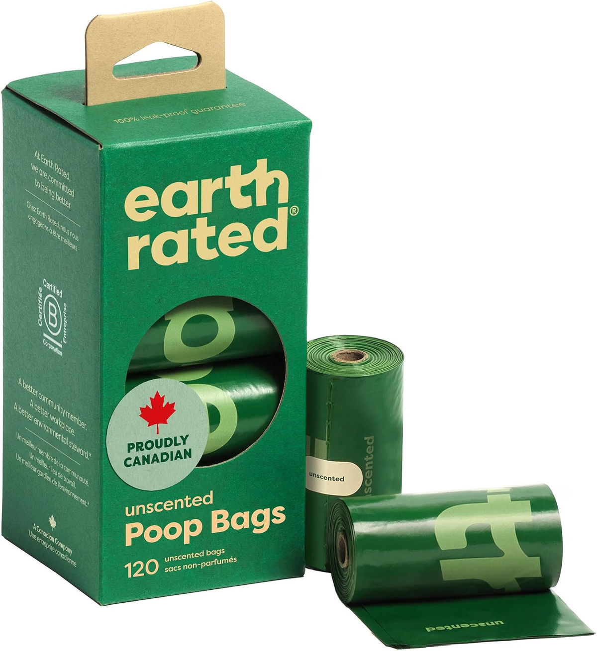 Earth Rated Dog Poop Bags Unscented 120 ct